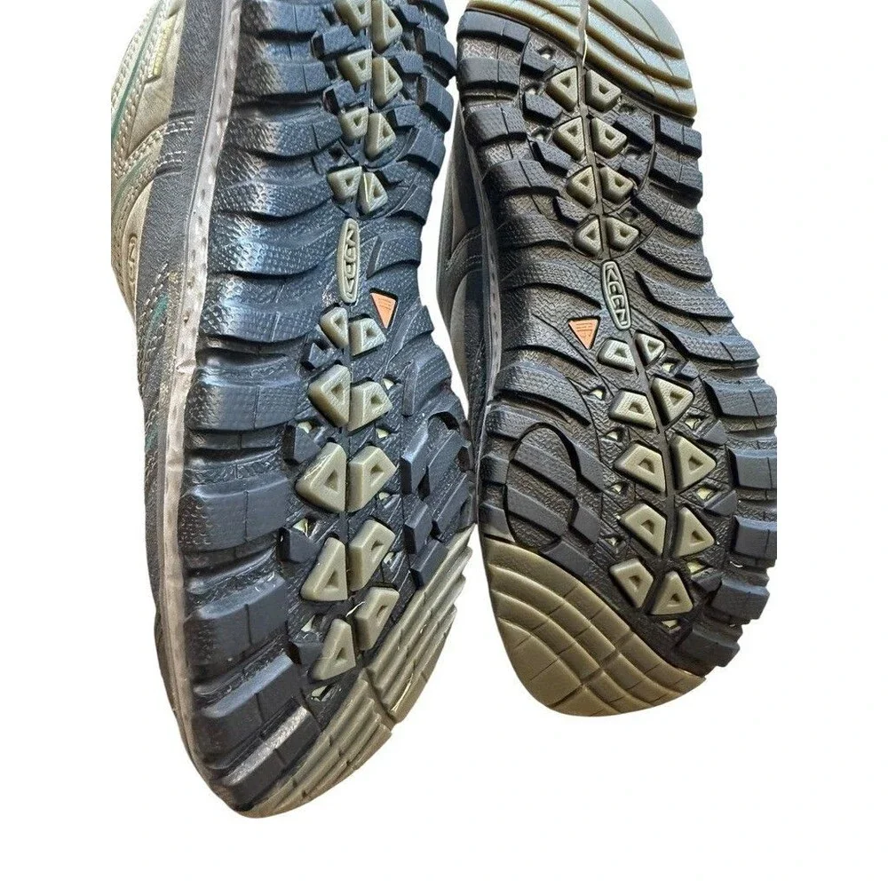 Keen Womens Terradora Hiking Shoes Gray Waterproof Leather Size 6- Trail -*READ*